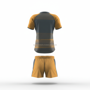 Uniforme de Rugby Sublimado de Manga Corta de Secado Rápido Personalizado OEM al por Mayor - Product Image 3