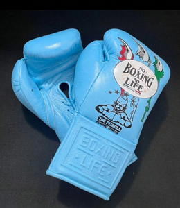 Gants de boxe en cuir de vache véritable faits à la main, orange, à lacets, pour entraînement, sparring, kickboxing, MMA. - Product Image 4