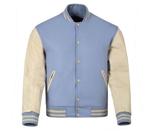 Men Letterman Varsity <b>Jacket</b> Custom Wool Body <b>Leather</b> Sleeves Baseball Style OEM ODM Bulk Sample Service Availablec - Product Image 6