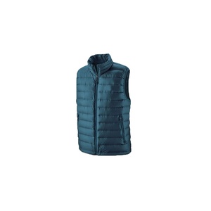 Gilet matelassé en laine pour homme, style streetwear, col montant, fermeture éclair, motif uni, écologique, coupe-vent, anti-UV 100% - Product Image 1
