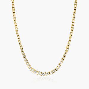 High Demand 925 <b>Silver</b> Moissanite Diamond <b>Tennis</b> Chain Hip Hop Iced Out <b>Necklace</b> Mens Luxury Jewelry Available For Sale - Product Image 3