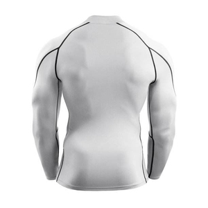 Lightweight Slim Fit Unisex <b>Compression</b> <b>Shirts</b> Short 220g Polyester/Nylon Quick Dry Breathable Eco-Friendly UPF50+ Rash Guard - Product Image 3