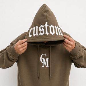 Sudadera con Capucha Negra Personalizada con Logotipo OEM para Hombre, 100% Algodón Tejido, Bordado Gótico, Estilo Urbano - Product Image 3