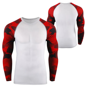 Personalized Logo <b>Compression</b> Gym <b>Shirts</b> for <b>Men</b> Long Sleeve Breathable Rash Guard For Man Gym Fitness - Product Image 2