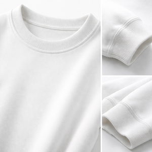 เสื้อสเวตเชิ้ตคอกลมโอเวอร์ไซส์สั่งทำขายส่ง ผ้าฝ้าย 100% สำหรับผู้หญิง - ผู้ผลิตและจำหน่ายแบบ OEM - Product Image 4