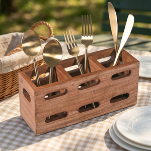 Premium Wooden Spoon <b>Holder</b> For Kitchen Utensils <b>Holder</b> For Dining Table <b>Pen</b> <b>Holder</b> For Office Desk <b>Desktop</b> Storage Organizer - Product Image 1