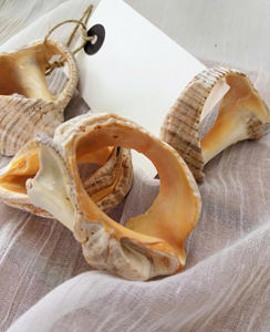 Anneau de serviette en coquillage fait main de qualité supérieure pour la décoration de table de salle à manger, de mariage et les événements nautiques dans les maisons de style côtier - Product Image 3