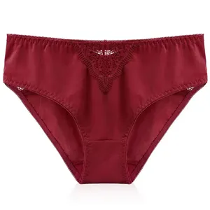 <b>Women's</b> Adults Seamless 100% Cotton Low-Rise Solid Knitted Breathable Quick Dry Eco-Friendly Hipster <b>Briefs</b> Comfort Invisible - Product Image 2