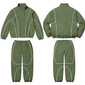 Conjunto Deportivo para Hombre, Chaqueta Cortavientos Ligera de Nailon con Cremallera y Pantalones Deportivos, con Detalles Reflectantes - Product Image 6