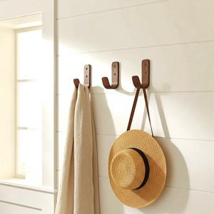 Decorative Wooden <b>Peg</b> Hook Wall Organizer Premium Hardwood Hanger for <b>Coats</b> Hats Bags Towels and Scarves - Product Image 6