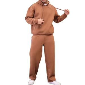 Chándal de Invierno para Hombre de Alta Calidad, 100% Algodón, Corte Holgado, Transpirable, Tallas Grandes y Extra Grandes, Logotipo Personalizado 2026 - Product Image 1