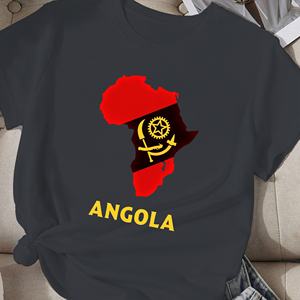Camiseta Informal para Mujer con Silueta de Angola y Emblema, Tejido de Punto de Poliéster, Diseño Estampado - Product Image 2
