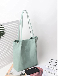 Sac fourre-tout en toile pour femmes avec fermeture éclair, sac de shopping réutilisable en coton, grande capacité, élégant, pour un usage quotidien - Product Image 4