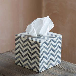 Boîte de rangement pour serviettes en os naturel 100% - Porte-mouchoirs - Utilisation sur la table de cuisine ou de salle de bain - Par Perfect Enterprises - Product Image 6