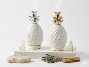 Nordic geometric style <b>pineapple</b> scented humidifier, stylish and beautiful decorative item, creative home essential oil diffuser - Product Image 5