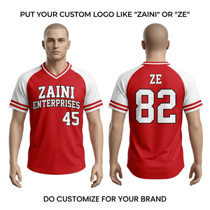 เสื้อเบสบอลโพลีเอสเตอร์ 100% แบบกำหนดเอง ZAINI ระบายอากาศได้ดี แห้งเร็ว ป้องกันแบคทีเรีย ชื่อผู้เล่นส่วนบุคคล ชุดกีฬาสำหรับทุกเพศ - Product Image 1