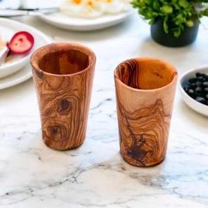 Taza de Café y Cerveza de Madera Hecha a Mano Ecológica – Taza de Madera Rústica Tradicional para Bebidas Calientes y Frías - Product Image 1