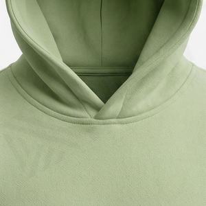 Sudaderas con Capucha para Hombre, 100% Algodón, 450GSM, Diseño Sólido, Corte Recortado, Estilo Oversize, con Logotipo Personalizado OEM - Product Image 4