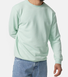 Sudadera Deportiva de Invierno para Hombre, Cuello Redondo, Color Verde Menta, Tejido de Felpa, Corte Regular, Casual, Forrada, Anti-Pilling, 100% Algodón - Product Image 6