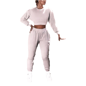 Ensemble de survêtement unisexe gris à capuche, manches longues, couleur unie, vêtement décontracté, matière polaire, coupe régulière, séchage rapide, avec poche - Product Image 4