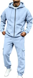 Conjunto Deportivo de Forro Polar para Hombre con Cierre Completo, Bordado Personalizado, Corte Atlético y Materiales Deportivos de Alta Calidad - Product Image 4