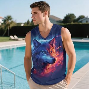 Camiseta Deportiva Premium para Hombre, Cuello en V, Diseño Personalizado, Secado Rápido, Transpirable, Elástica, Sin Mangas, para Gimnasio, Running y Entrenamiento - Product Image 1