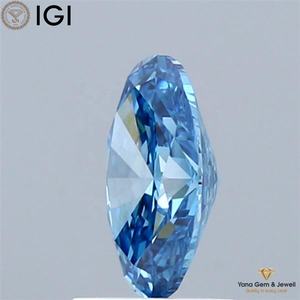 Diamante Cultivado en Laboratorio con Certificado IGI, Corte Ovalado de 1.00 Quilates, Claridad VVS2, Color Azul Intenso, Calidad Fina - Product Image 5