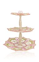 Luxe handgemaakte rieten taartentoren, elegante geweven Iraca standaard, milieuvriendelijke tropische bruiloft- en dinerdecoratie, groothandel