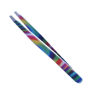 Pinzas de Cejas de Acero Inoxidable de Alta Calidad con Punta Inclinada para Uso en Pestañas - Product Image 5