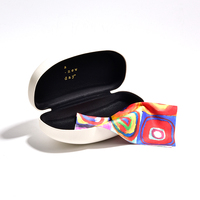 Étui à lunettes de soleil personnalisé 2026 en cuir rigide avec coque métallique, pliable pour hommes et femmes, étui de voyage pour lunettes de soleil avec logo personnalisé