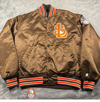 Veste bomber vintage de bonne qualité St. Louis Cardinals Saints pour homme, taille moyenne, marron, baseball