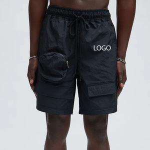 Stylish <b>Shorts</b> For <b>Men</b> With Adjustable Drawstring Closure Ideal For Sports Running Hiking Gym Workout With <b>Zip</b> <b>Pockets</b> And Logo - Product Image 1