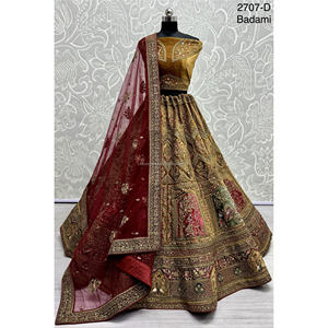 Nupcial Indio Desgaste Terciopelo Colecciones Para Novia Con Zarkhan Trabajo Por Fabzone - Product Image 1