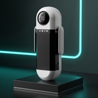 Masajeador Personal Eléctrico Telescópico Pequeño Tipo C para Hombre, Juguete Sexual Íntimo con Control Remoto por APP, Función de Succión, Impermeable para Adultos