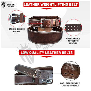 Cinturón de Levantamiento de Pesas Deportivo Melsfit de Alta Calidad, Ajustable, de Cuero Resistente, Personalizable, Antideslizante, Protección Profesional para - Product Image 5