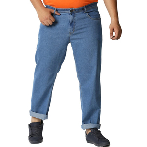 Jean pour homme tendance avec 2 poches latérales personnalisées, grande taille, fabriqué dans les meilleurs matériaux, prix bas, jean grande taille, service OEM ODM - Product Image 1