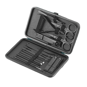 ชุดอุปกรณ์ทำเล็บมือและเล็บเท้าสแตนเลสสีดำคุณภาพสูงระดับพรีเมียม 7/8/10/15/18 ชิ้น/ชุด สำหรับตัดหนังกำพร้า - Product Image 2