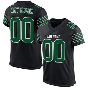 Maillot de football rétro vintage 100 % personnalisé pour homme, noir, coupe ample en mesh, à manches courtes et techniques d'impression - Product Image 3