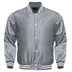 Chaquetas de Satén de Seda de Alta Calidad para Hombre, Nueva Llegada, Chaqueta de Satén Personalizada con Botones Rojos para Uso en Exteriores - Product Image 3