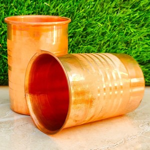 Vaso de Cobre Hecho a Mano para Servir Agua y Bebidas, Vaso de Cobre Premium Reutilizable - Product Image 6