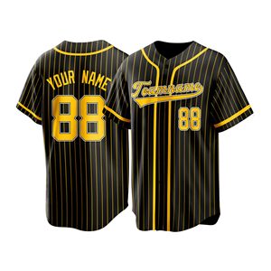 Custom Sports Apparel Mens Baseball Jersey Premium Knit Solid Color Custom Size Anti Pilling Reflective <b>Vinyl</b> - Product Image 6