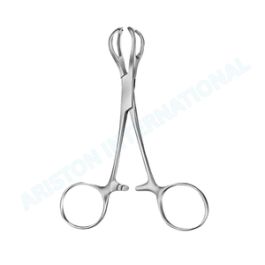 Pince à tissus manuelle de haute qualité en acier inoxydable, instrument chirurgical de préhension des tissus, réutilisable, certifiée CE, pour ORL et orthopédie - Product Image 6