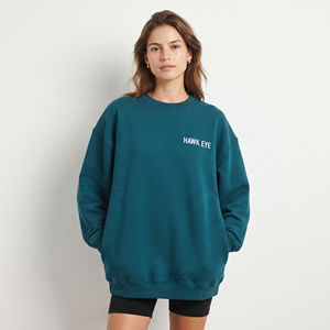 Sudadera de Mujer de Alta Calidad, Felpa Gruesa, Cuello Redondo, Hombros Caídos, Bordada - Product Image 1