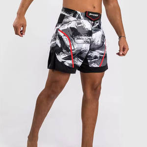 Shorts MMA confortables en tissu extensible pour les combattants, les entraînements de grappling et les séances de arts martiaux mixtes - Product Image 3