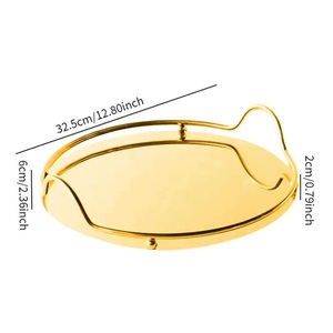 Nordic Insulated Stainless Steel <b>Mirror</b> Tray Multi-Function Aromatherapy Perfume Jeweled Tea Set Exquisite Receptacle Portable - Product Image 4