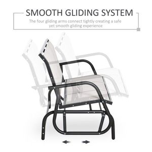 Outdoor Courtyard Seats for 3 People Patio Benches - Product Image 2