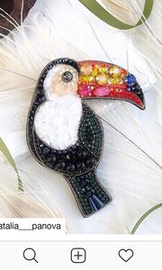 Hermoso Broche Bordado a Mano con Cuentas, Pin Decorativo de Moda para Mujeres y Niñas - Product Image 6