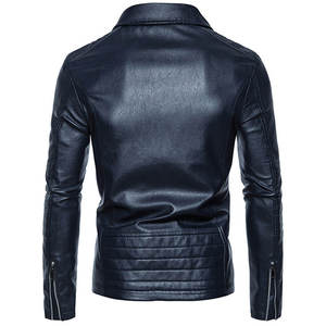 <b>Men</b> Premium Genuine Leather <b>Jacket</b> Western Style Soft Zip Front Casual Regular Fit Durable Outdoor Outerwear - Product Image 3