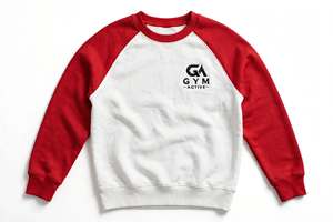 Sudadera GYM ACTIVE para Hombre, Primavera, Unisex, con Forro, Cuello Redondo, Tejida, Transpirable, Poliéster/Algodón, Diseño Liso, Alta Calidad - Product Image 6