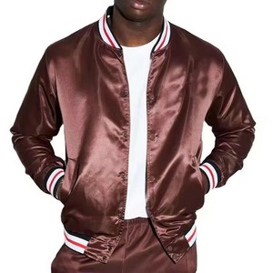 Chaqueta de Satén de Seda para Hombre, Estilo Moderno, Talla Adulto, Cuello Alto, Logotipo Frontal, Transpirable y Cómoda, Gran Venta - Product Image 6